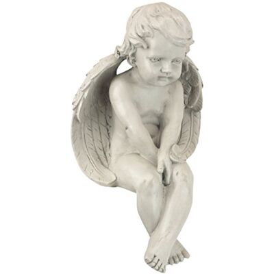Design Toscano JE101261 Sculpture de l’Ange de méditation Ivoire 18 x 19 x 33 cm - Publicité Design Toscano JE101261 Sculpture de l’Ange de méditation Ivoire 18 x 19 x 33 cm - Publicité
