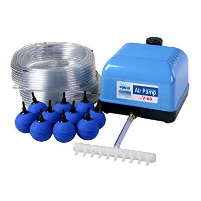 AquaForte Hi-Flow V-60 kit de pompe à air, Bleu - Publicité AquaForte Hi-Flow V-60 kit de pompe à air, Bleu - Publicité