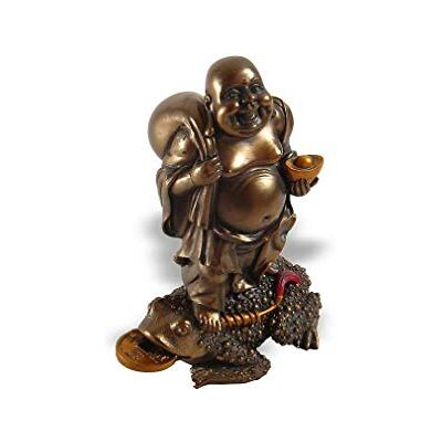 lachineuse Statuette Bouddha Rieur Feng Shui Statue Bouddha 13 cm Coloris Bronze Décoration Zen & Fortune Objet Déco Chinoise pour Intérieur Idée Cadeau Traditionnel Chine Asie Porte Bonheur - Publicité lachineuse Statuette Bouddha Rieur Feng Shui Statue Bouddha 13 cm Coloris Bronze Décoration Zen & Fortune Objet Déco Chinoise pour Intérieur Idée Cadeau Traditionnel Chine Asie Porte Bonheur - Publicité
