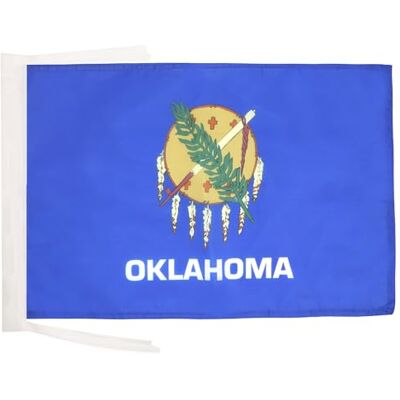 AZ Flag - Drapeau de l'État d'Oklahoma - 45x30 cm - Flag - Publicité AZ Flag - Drapeau de l'État d'Oklahoma - 45x30 cm - Flag - Publicité