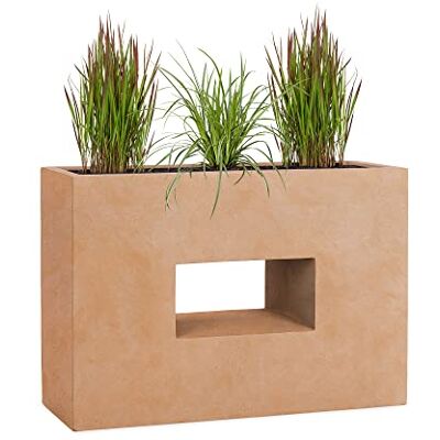 Pflanzwerk ® Pot de Fleur Fibre de Verre Vista Terre Cuite 52x75x27cm *Jardinière antigel* *Protection UV* *Qualité européenne* - Publicité Pflanzwerk ® Pot de Fleur Fibre de Verre Vista Terre Cuite 52x75x27cm *Jardinière antigel* *Protection UV* *Qualité européenne* - Publicité