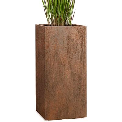 Pflanzwerk ® Pot de Fleur Tower Jardinière Brun Roux 80x40x40cm *Résistant au Gel* *Protection UV* *Qualité européenne* - Publicité Pflanzwerk ® Pot de Fleur Tower Jardinière Brun Roux 80x40x40cm *Résistant au Gel* *Protection UV* *Qualité européenne* - Publicité