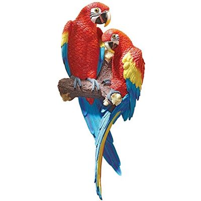 Design Toscano QL11295 - Commutateur KVM - Sculpture murale de aras tropicales Macao - Publicité Design Toscano QL11295 - Commutateur KVM - Sculpture murale de aras tropicales Macao - Publicité