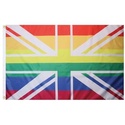 AZ FLAG - Drapeau Royaume-Uni Arc-en-Ciel - 150x90 cm - Drapeau - Publicité AZ FLAG - Drapeau Royaume-Uni Arc-en-Ciel - 150x90 cm - Drapeau - Publicité