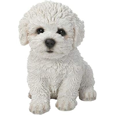 Vivid Arts bichon puppy sculpture blanc - Publicité Vivid Arts bichon puppy sculpture blanc - Publicité