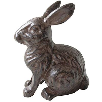 Dehner Lapin, env. 18,5 x 15 x 10,4 cm, en Fonte, Marron. Publicité Dehner Lapin, env. 18,5 x 15 x 10,4 cm, en Fonte, Marron. Publicité