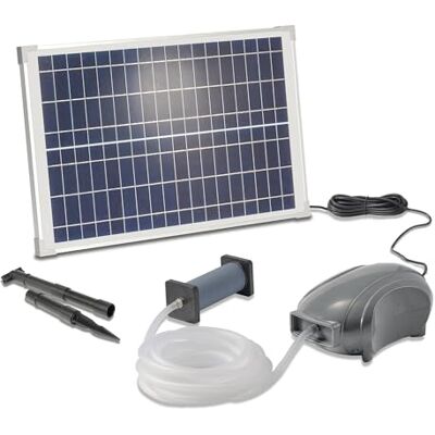 Esotec Solaire Aérateur pour Étang Powerstone Professional 25W Module 500 L/Hauteur Air Ultra Large Module Pour Meilleur Fonction Massive Sortie D'Air Plus 5m Tuyau Étang Aération, 101897 - Publicité Esotec Solaire Aérateur pour Étang Powerstone Professional 25W Module 500 L/Hauteur Air Ultra Large Module Pour Meilleur Fonction Massive Sortie D'Air Plus 5m Tuyau Étang Aération, 101897 - Publicité