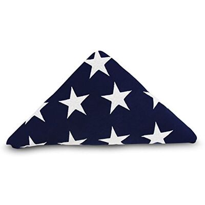 Anley Drapeau Commémoratif Drapeau Américain 5x9.5 Pi en Coton Pour Vétérans-Étoiles Brodées et Bandes cousues-4 rangées de couture Drapeau de Cercueil avec Oeillets en Laiton 5 X9.5Pi - Publicité Anley Drapeau Commémoratif Drapeau Américain 5x9.5 Pi en Coton Pour Vétérans-Étoiles Brodées et Bandes cousues-4 rangées de couture Drapeau de Cercueil avec Oeillets en Laiton 5 X9.5Pi - Publicité