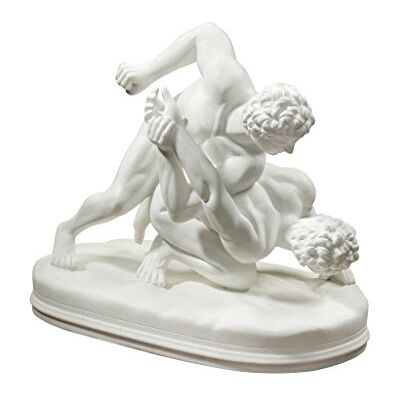 Toscano - PD1908 Statue - Sculptures de Lutteurs Hellénistiques en Marbre - Publicité Toscano - PD1908 Statue - Sculptures de Lutteurs Hellénistiques en Marbre - Publicité