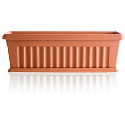 bama Iris Jardinière avec Soucoupe, 60 x 18.5 x 16.5 cm 100 cm Terre Cuite - Publicité bama Iris Jardinière avec Soucoupe, 60 x 18.5 x 16.5 cm 100 cm Terre Cuite - Publicité