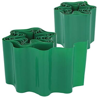 com-four ® 2x bordure de pelouse 10 x 600 cm en plastique bordure de parterre flexible pour pelouse, parterre de fleurs ou comme bordure de tonte bordure d'herbe, longueur réglable individuellement - Publicité com-four ® 2x bordure de pelouse 10 x 600 cm en plastique bordure de parterre flexible pour pelouse, parterre de fleurs ou comme bordure de tonte bordure d'herbe, longueur réglable individuellement - Publicité