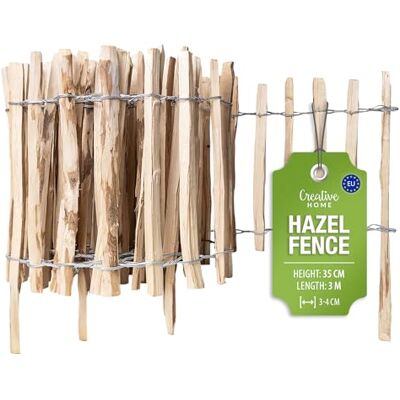 Creative Clôture en Bois de Noisetier de 35 cm de haut et 3 m de long - Publicité Creative Clôture en Bois de Noisetier de 35 cm de haut et 3 m de long - Publicité