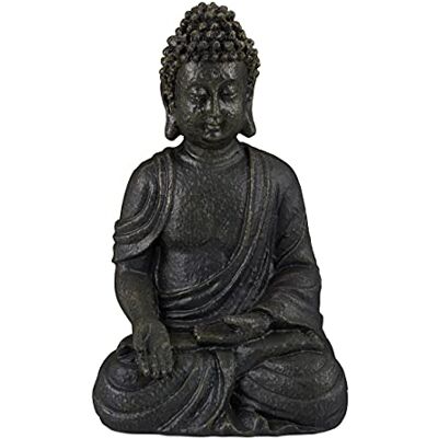 Relaxdays Statue de Bouddha assise, 30 cm, figurine de déco, polyrésine, résistante aux intempéries & au gel, gris foncé - Publicité Relaxdays Statue de Bouddha assise, 30 cm, figurine de déco, polyrésine, résistante aux intempéries & au gel, gris foncé - Publicité
