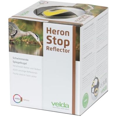 velda , réflecteur effaroucheur anti-héron pour bassin d'agrément, Heron Stop Reflector, 128034 - Publicité velda , réflecteur effaroucheur anti-héron pour bassin d'agrément, Heron Stop Reflector, 128034 - Publicité