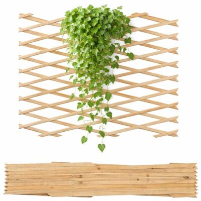 bellissa Treillis extensible Treillis en bois ou à ciseaux Tuteur dans le jardin naturel 310 cm x 90 cm - Publicité bellissa Treillis extensible Treillis en bois ou à ciseaux Tuteur dans le jardin naturel 310 cm x 90 cm - Publicité