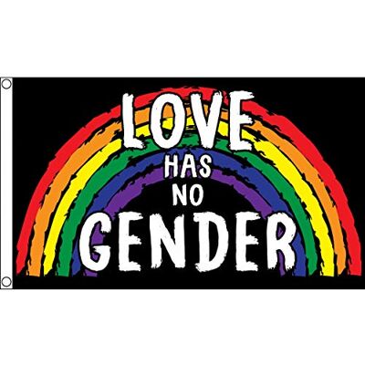 AZ FLAG - Love Has No Gender - 150x90 cm - Flag - Publicité AZ FLAG - Love Has No Gender - 150x90 cm - Flag - Publicité