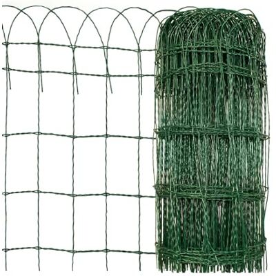 KARAT Treillis décorative Vert Clôture Jardin Potager en Fil de Fer revêtu en Plastique Maille15x9 cm, epaisseur 2,4/3,0 mm (40 cm x 25 m) - Publicité KARAT Treillis décorative Vert Clôture Jardin Potager en Fil de Fer revêtu en Plastique Maille15x9 cm, epaisseur 2,4/3,0 mm (40 cm x 25 m) - Publicité