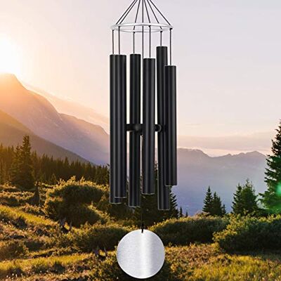 ASTARIN Carillon éolien pour Jardin, 91,4 cm, Grand Carillon éolien pour l'extérieur, Relaxant, apaisant, Basses Basses, Carillon commémoratif de condoléances pour Maman et Papa, Noir - Publicité ASTARIN Carillon éolien pour Jardin, 91,4 cm, Grand Carillon éolien pour l'extérieur, Relaxant, apaisant, Basses Basses, Carillon commémoratif de condoléances pour Maman et Papa, Noir - Publicité