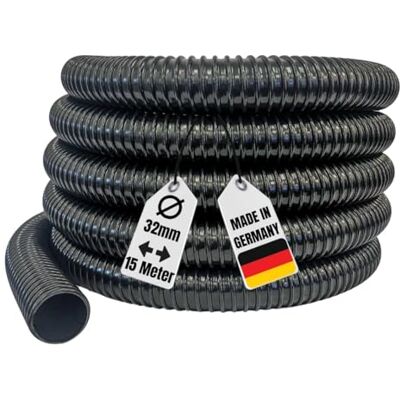 AquaOne Tuyau pour bassin, Tuyau Spirale en PVC 15 mètres de longueur, 32 mm 1 14 Noir Top Qualité - Publicité AquaOne Tuyau pour bassin, Tuyau Spirale en PVC 15 mètres de longueur, 32 mm 1 14 Noir Top Qualité - Publicité