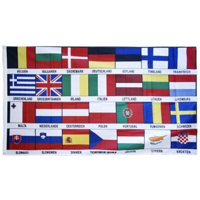 Digni® Drapeau 28 Etats de l'Union Européenne UE 90 x 150 cm - Publicité Digni® Drapeau 28 Etats de l'Union Européenne UE 90 x 150 cm - Publicité