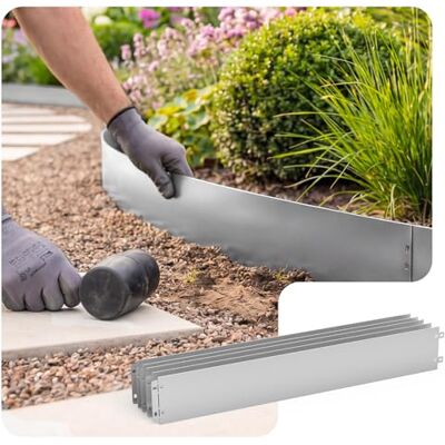 vounot ® Bordure de Jardin Gazon en Métal Galvanisé 15M Bordure de Séparation Résistante Clôture Flexible de Pelouse Epaisseur 0.7mm 100x13cm Lot de 15pcs pour Jardin Plantes Potager - Publicité vounot ® Bordure de Jardin Gazon en Métal Galvanisé 15M Bordure de Séparation Résistante Clôture Flexible de Pelouse Epaisseur 0.7mm 100x13cm Lot de 15pcs pour Jardin Plantes Potager - Publicité
