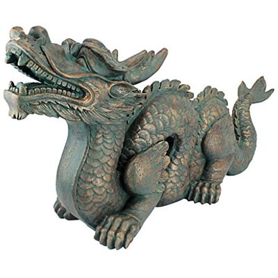 Design Toscano - Dragon Wall Sculpture - Vert - Publicité Design Toscano - Dragon Wall Sculpture - Vert - Publicité