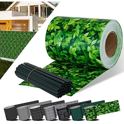 KESSER ® Bandes brise-vue en PVC de Rouleau brise-vue Clôture en treillis double opaque Résistant aux intempéries et au vent Film de clôture brise-vue jardin Clôture de jardin (35 m, Buchsbaum) - Publicité KESSER ® Bandes brise-vue en PVC de Rouleau brise-vue Clôture en treillis double opaque Résistant aux intempéries et au vent Film de clôture brise-vue jardin Clôture de jardin (35 m, Buchsbaum) - Publicité