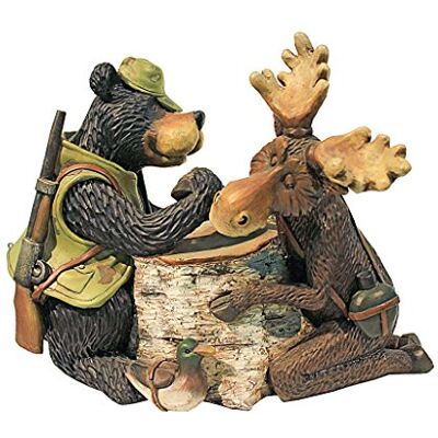 Design Toscano HF665390 Statuette Orignal et Ours en Bras de Fer, Multicolore, 15 x 28 x 23 cm - Publicité Design Toscano HF665390 Statuette Orignal et Ours en Bras de Fer, Multicolore, 15 x 28 x 23 cm - Publicité