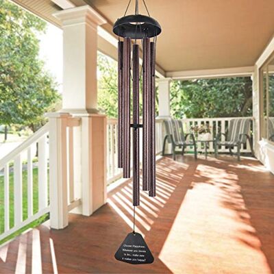 ASTARIN Carillon éolien de condoléances d'extérieur Grand Ton Profond 91,4 cm Fait à la Main Mélodie relaxante Carillon commémoratif Unique pour extérieur Décoration de Jardin Bronze - Publicité ASTARIN Carillon éolien de condoléances d'extérieur Grand Ton Profond 91,4 cm Fait à la Main Mélodie relaxante Carillon commémoratif Unique pour extérieur Décoration de Jardin Bronze - Publicité