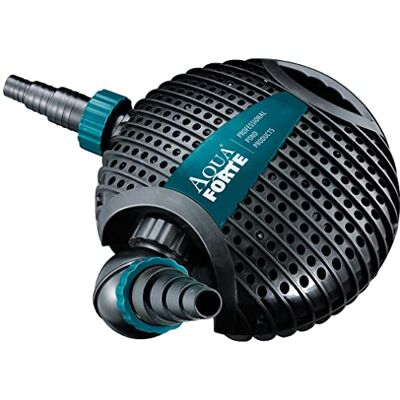 AquaForte Pompe de Bassin O-10.000, 120 Watts, Débit maximal 10 m3 par Heure, Hauteur de Refoulement maximale 4,5 m, Longueur Du Câble 10 m, moteur A-Synchrone, particules de Saleté jusqu'à 6 mm - Publicité AquaForte Pompe de Bassin O-10.000, 120 Watts, Débit maximal 10 m3 par Heure, Hauteur de Refoulement maximale 4,5 m, Longueur Du Câble 10 m, moteur A-Synchrone, particules de Saleté jusqu'à 6 mm - Publicité