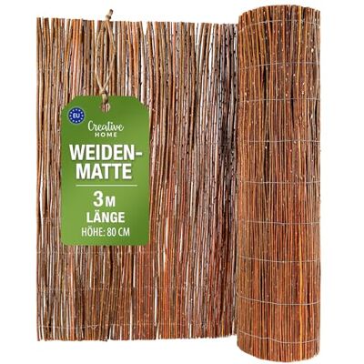 Creative Brise-vue en Saule pour Balcon et Terrasse 80 x 300 cm Clôture Naturelle Canisse en Saule Protection Solaire Balcon Protection contre le Vent Coupe-Vent Patio - Publicité Creative Brise-vue en Saule pour Balcon et Terrasse 80 x 300 cm Clôture Naturelle Canisse en Saule Protection Solaire Balcon Protection contre le Vent Coupe-Vent Patio - Publicité