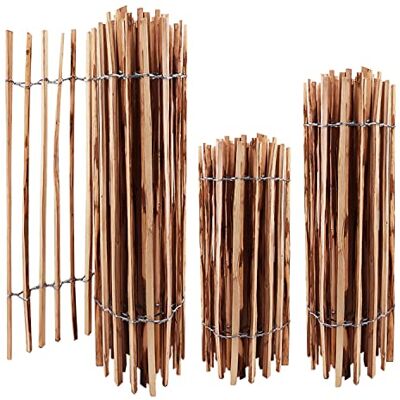Aquagart Clôture de jardin en lattis Hauteur : 50 cm à 120 cm Distance entre les lattes : 3 à 5 cm Clôture en bois de noisetier durable avec pinces Noisette 100 cm - Publicité Aquagart Clôture de jardin en lattis Hauteur : 50 cm à 120 cm Distance entre les lattes : 3 à 5 cm Clôture en bois de noisetier durable avec pinces Noisette 100 cm - Publicité