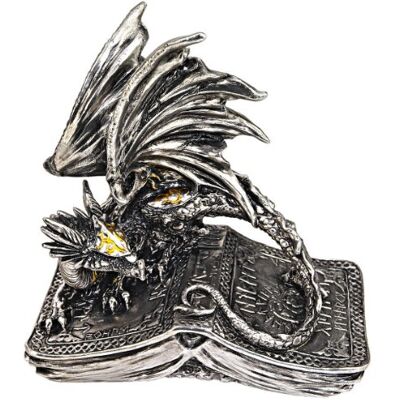 Design Toscano QS89295 Statue Pendragon Guarding The Codex Multicolore 7,5 x 15 x 15 cm - Publicité Design Toscano QS89295 Statue Pendragon Guarding The Codex Multicolore 7,5 x 15 x 15 cm - Publicité
