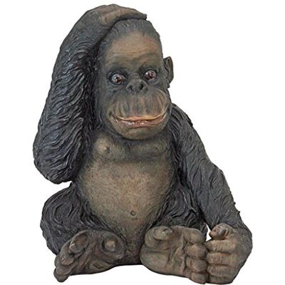 Design Toscano Curly le chimpanzé, statue du drôle singe de la jungle - Publicité Design Toscano Curly le chimpanzé, statue du drôle singe de la jungle - Publicité