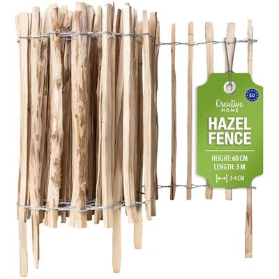 Creative Clôture en Bois de Noisetier de 60 cm de haut et 3 m de long - Publicité Creative Clôture en Bois de Noisetier de 60 cm de haut et 3 m de long - Publicité