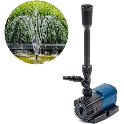 BluGarda BluFlow Control 1.800 Pompe de fontaine Avec kit pour fontaine Pompe de bassin réglable Pompe de filtration 1 800 litres par heure 11 watts - Publicité BluGarda BluFlow Control 1.800 Pompe de fontaine Avec kit pour fontaine Pompe de bassin réglable Pompe de filtration 1 800 litres par heure 11 watts - Publicité