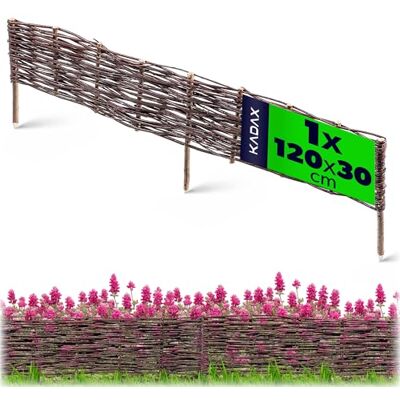 KADAX Palissades en Osier Naturel pour Jardin, Clôtures Décoratives pour Délimiter, Orner et Sublimer Votre Espace Exterieur (120 x 30 cm, 1 Pièce) - Publicité KADAX Palissades en Osier Naturel pour Jardin, Clôtures Décoratives pour Délimiter, Orner et Sublimer Votre Espace Exterieur (120 x 30 cm, 1 Pièce) - Publicité