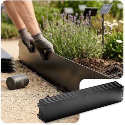 vounot ® Bordure de Jardin Gazon en Métal 30M Bordure de Séparation Résistante Clôture Flexible de Pelouse Epaisseur 0.7mm 100x18cm Lot de 30pcs pour Jardin Plantes Potager Noir - Publicité vounot ® Bordure de Jardin Gazon en Métal 30M Bordure de Séparation Résistante Clôture Flexible de Pelouse Epaisseur 0.7mm 100x18cm Lot de 30pcs pour Jardin Plantes Potager Noir - Publicité