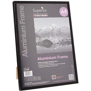 Seco Cadre en Aluminium Noir A4 - Photo Frame - Publicité Seco Cadre en Aluminium Noir A4 - Photo Frame - Publicité