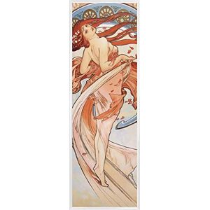 1art1 Alphonse Mucha Affiche Reproduction et Cadre (Plastique) La Danse, 1898 (91 x 30cm) - Publicité 1art1 Alphonse Mucha Affiche Reproduction et Cadre (Plastique) La Danse, 1898 (91 x 30cm) - Publicité