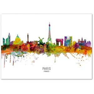 WALL EDITIONS Art-Poster Paris France Skyline (Colored Version) Michael Tompsett Format : 50 x 70 cm - Publicité WALL EDITIONS Art-Poster Paris France Skyline (Colored Version) Michael Tompsett Format : 50 x 70 cm - Publicité