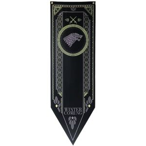 WANSHIXIANG game thrones affiche bannière de maison game thrones Stark 150X45CM - Publicité WANSHIXIANG game thrones affiche bannière de maison game thrones Stark 150X45CM - Publicité