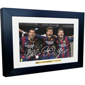 Kicks Signée par Lionel Messi Neymar JN Suarez Barcelone Cadre Photo autographe SML - Publicité