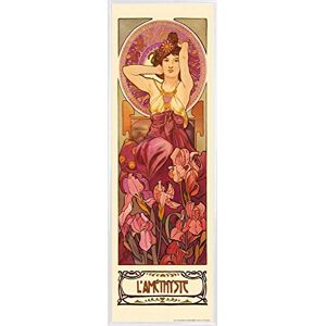 1art1 Alphonse Mucha Affiche Reproduction et Cadre (Plastique) Les Pierres Précieuses, L'Améthyste 1900 (91 x 30cm) - Publicité 1art1 Alphonse Mucha Affiche Reproduction et Cadre (Plastique) Les Pierres Précieuses, L'Améthyste 1900 (91 x 30cm) - Publicité