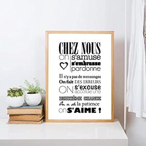 Ling88 Tableau Decoration Murale Salon,Français Décor À La Maison Toile Art Impression Et Affiche, Minimaliste Moderne Les Règles du Bonheur Citation France Toile Peinture Décoration Murale 30X40Cm - Publicité Ling88 Tableau Decoration Murale Salon,Français Décor À La Maison Toile Art Impression Et Affiche, Minimaliste Moderne Les Règles du Bonheur Citation France Toile Peinture Décoration Murale 30X40Cm - Publicité