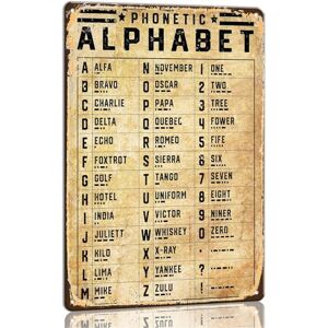 Roscan Lettre de l'alphabet phonétique Décoration murale en morse 20,3 x 30,5 cm Tableau de connaissances vintage Poster pour salle de classe Lettre de l'alphabet militaire pour salon, chambre à - Publicité Roscan Lettre de l'alphabet phonétique Décoration murale en morse 20,3 x 30,5 cm Tableau de connaissances vintage Poster pour salle de classe Lettre de l'alphabet militaire pour salon, chambre à - Publicité