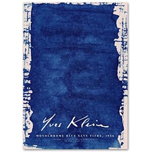 LVTFCO Yves Klein Bleu Monochrome Affiches Et Gravures Abstraite Toile Mur Art Yves Klein Peinture Yves Klein Image pour La Décoration Intérieure 40X60CM sans Cadre - Publicité LVTFCO Yves Klein Bleu Monochrome Affiches Et Gravures Abstraite Toile Mur Art Yves Klein Peinture Yves Klein Image pour La Décoration Intérieure 40X60CM sans Cadre - Publicité