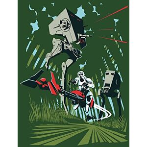 Affiche artistique Star Wars Vector Endor - 50x70cm - Publicité Affiche artistique Star Wars Vector Endor - 50x70cm - Publicité