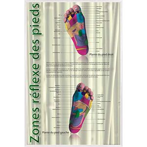 1art1 Réflexologie Affiche Murale et Cadre (Plastique) Zones De Réflexe des Pieds (91 x 61cm) - Publicité 1art1 Réflexologie Affiche Murale et Cadre (Plastique) Zones De Réflexe des Pieds (91 x 61cm) - Publicité