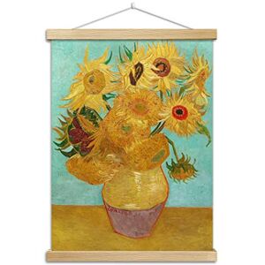 Kocreat Impression sur toile en bois représentant des tournesols de Van Gogh Décoration murale 50 x 67 cm - Publicité Kocreat Impression sur toile en bois représentant des tournesols de Van Gogh Décoration murale 50 x 67 cm - Publicité